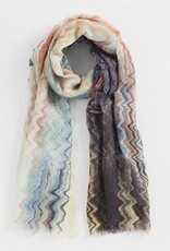 Nya Oblong Scarf Watercolor Chevron