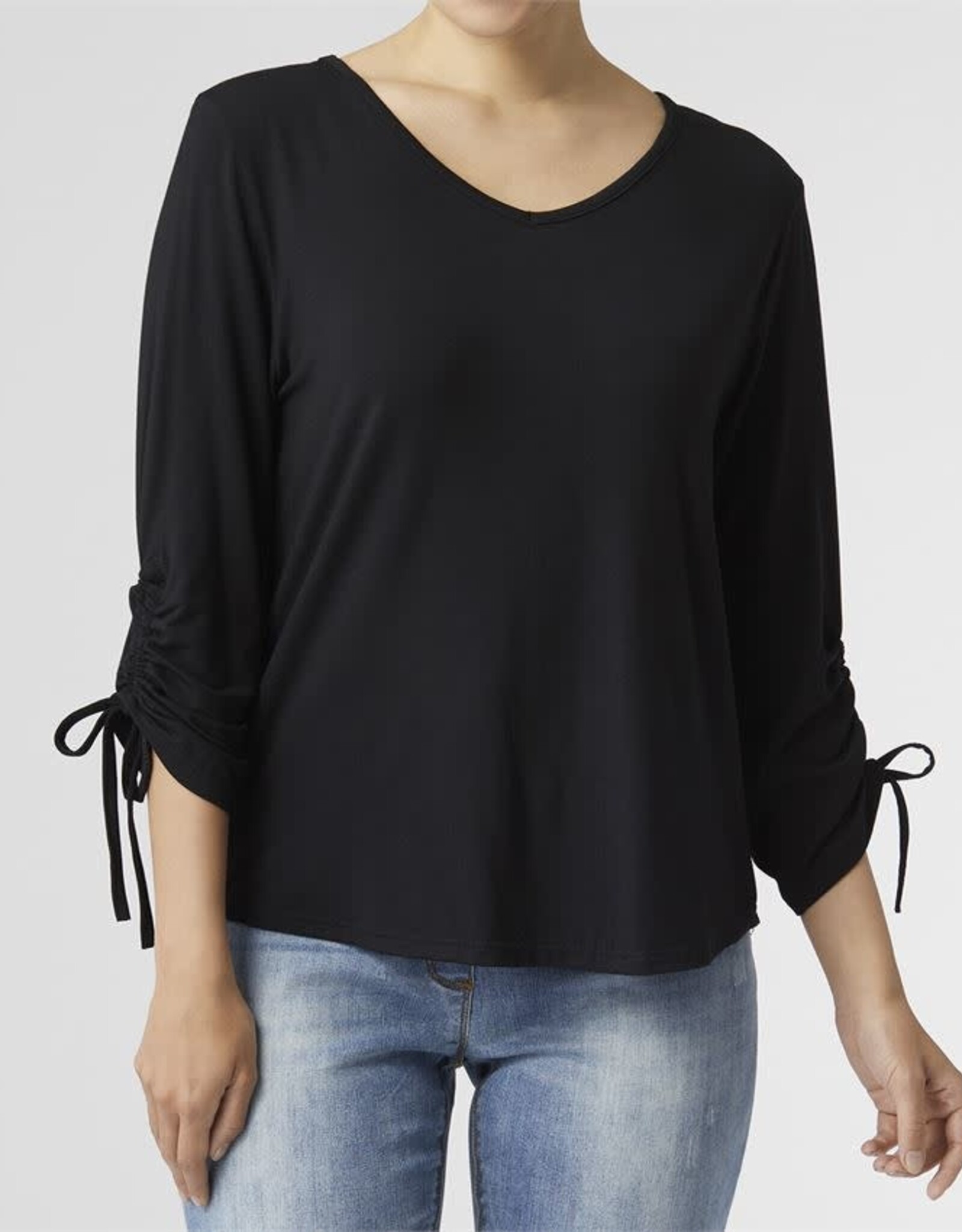 Livia V-Neck Tie Sleeve Top