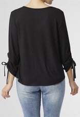 Livia V-Neck Tie Sleeve Top