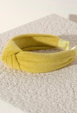 Knotted Terry Headband, Yellow