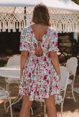 Garden Floral Baby Doll Tiered Dress