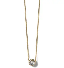 Illumina Mini Gold Solitaire Necklace