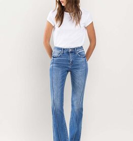 High Rise Bootcut w/Pinched Seam Detail Jeans