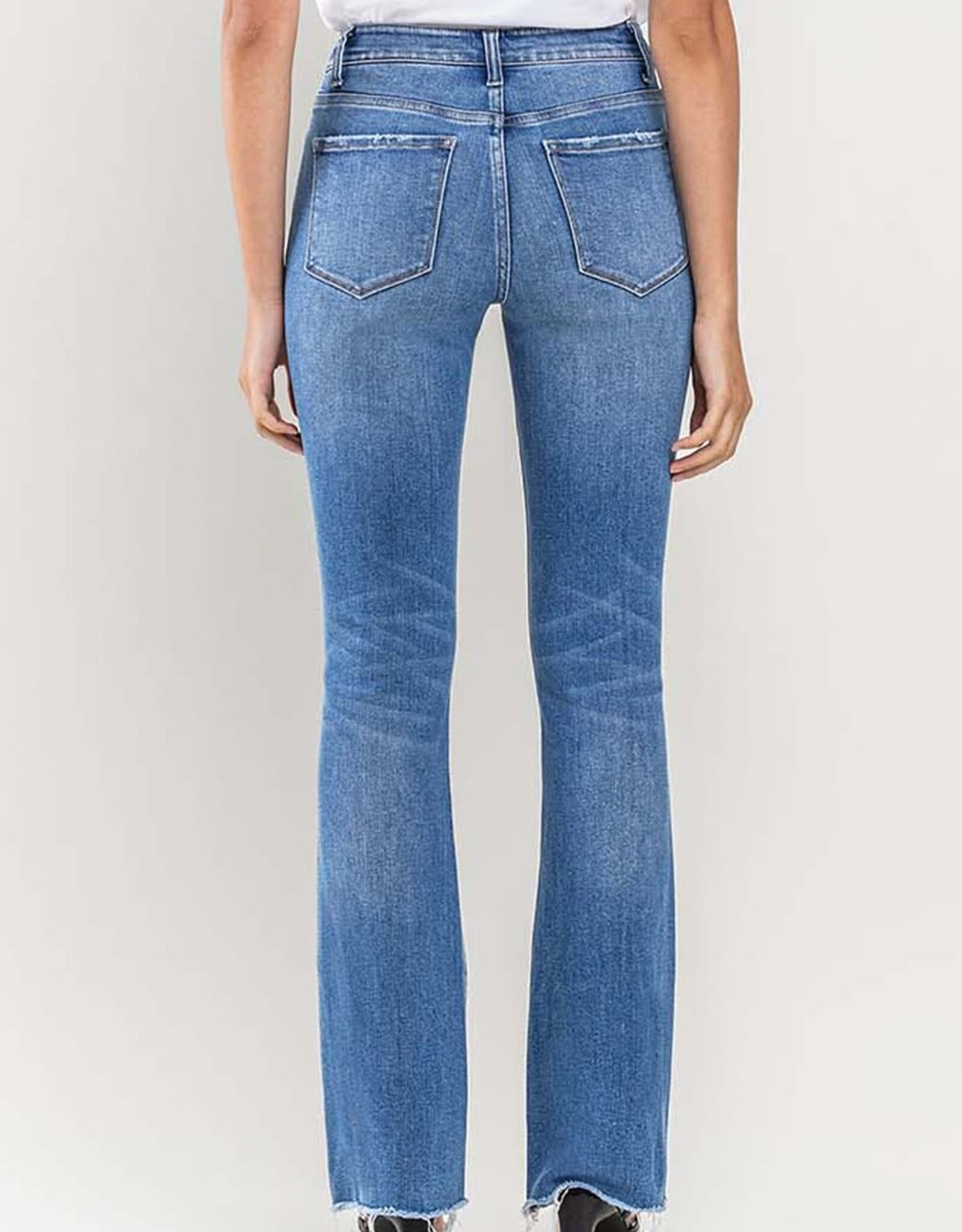 High Rise Bootcut w/Pinched Seam Detail Jeans