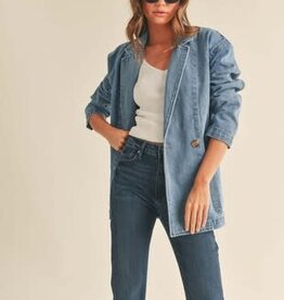 Denim Oversized Blazer