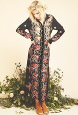 Meadow of Flowers Embroidered  Duster