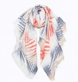 Gradient Zebra Scarf Blue