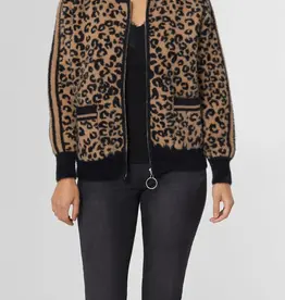 Heidi Animal Print Eyelash Cardigan s/m