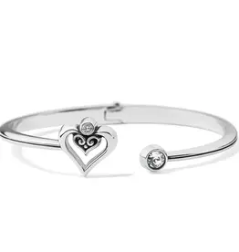 Alcazar Duet Heart Hinged Bangle