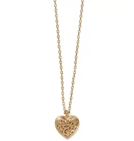Contempo Heart Petite Gold Necklace