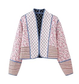 Printed Quilted Cotton Reversible Jacket