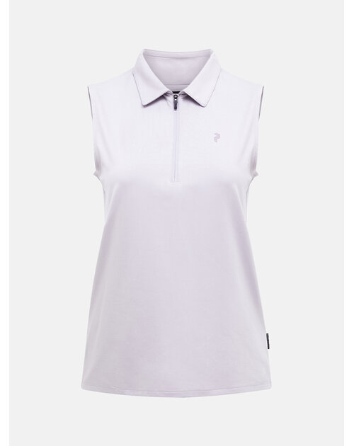 Summer 2026 Comfort Zip Sleeveless Polo Women