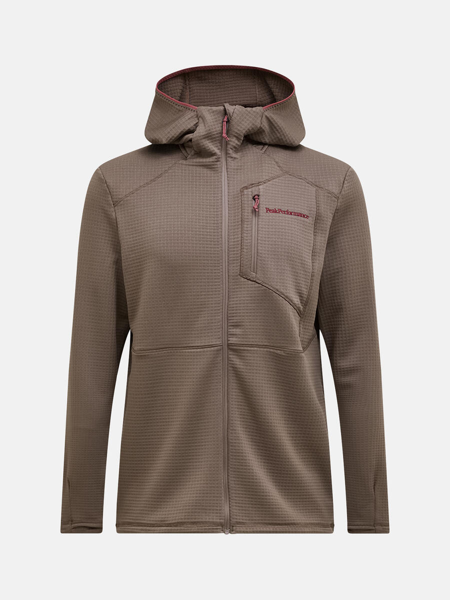 Trail Polartec® Power Grid™ Zip Hood Men - 2XL / Terrain Tan