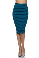 Stripe Pencil Skirt