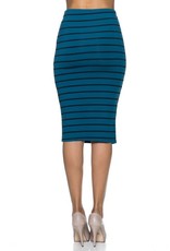 Stripe Pencil Skirt
