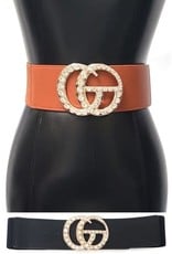 Rhinestone DOUBLE RING BELT