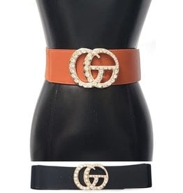 Rhinestone DOUBLE RING BELT