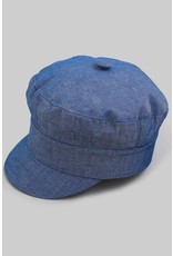 Fashionable Faux Denim Cabbie Hat