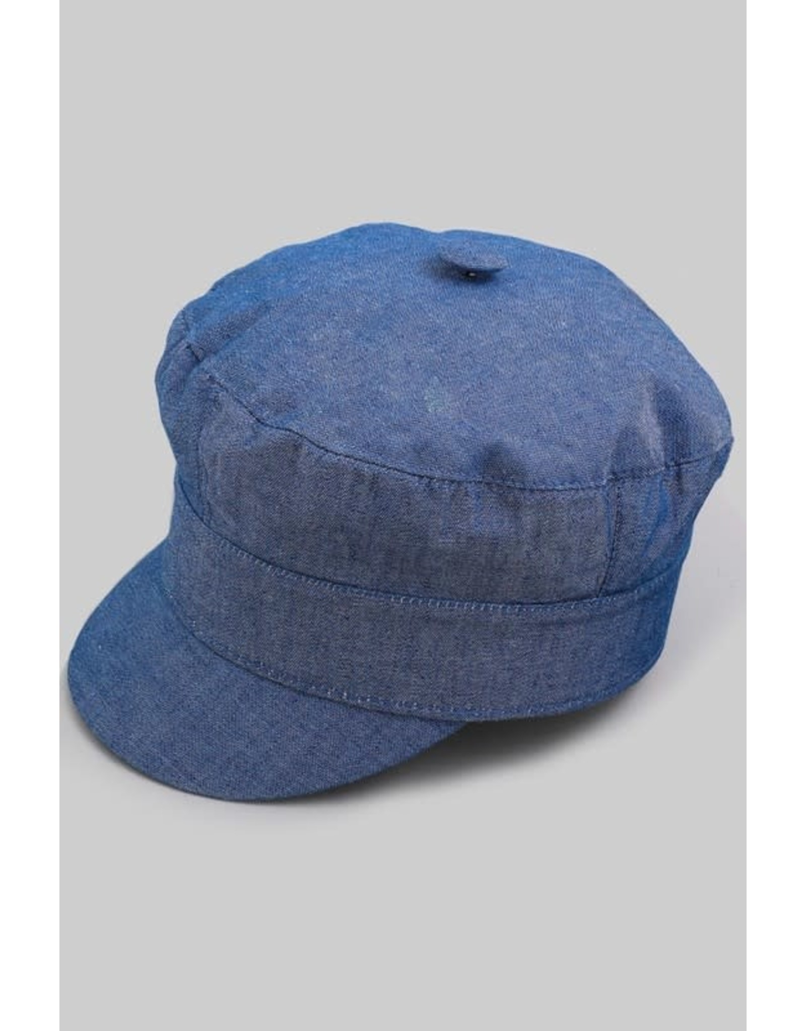 Fashionable Faux Denim Cabbie Hat