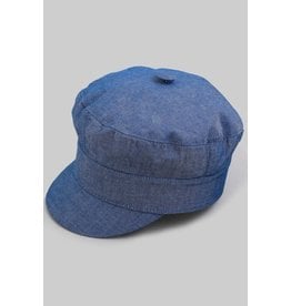 Fashionable Faux Denim Cabbie Hat