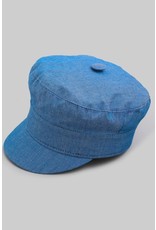 Fashionable Faux Denim Cabbie Hat