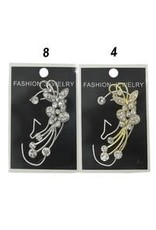 Rhinestone Butterfly Ear Cuff