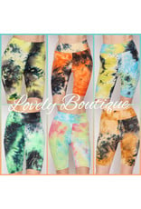 Bottom Tie Dye Brushed -3 inch waistband bicker shorts