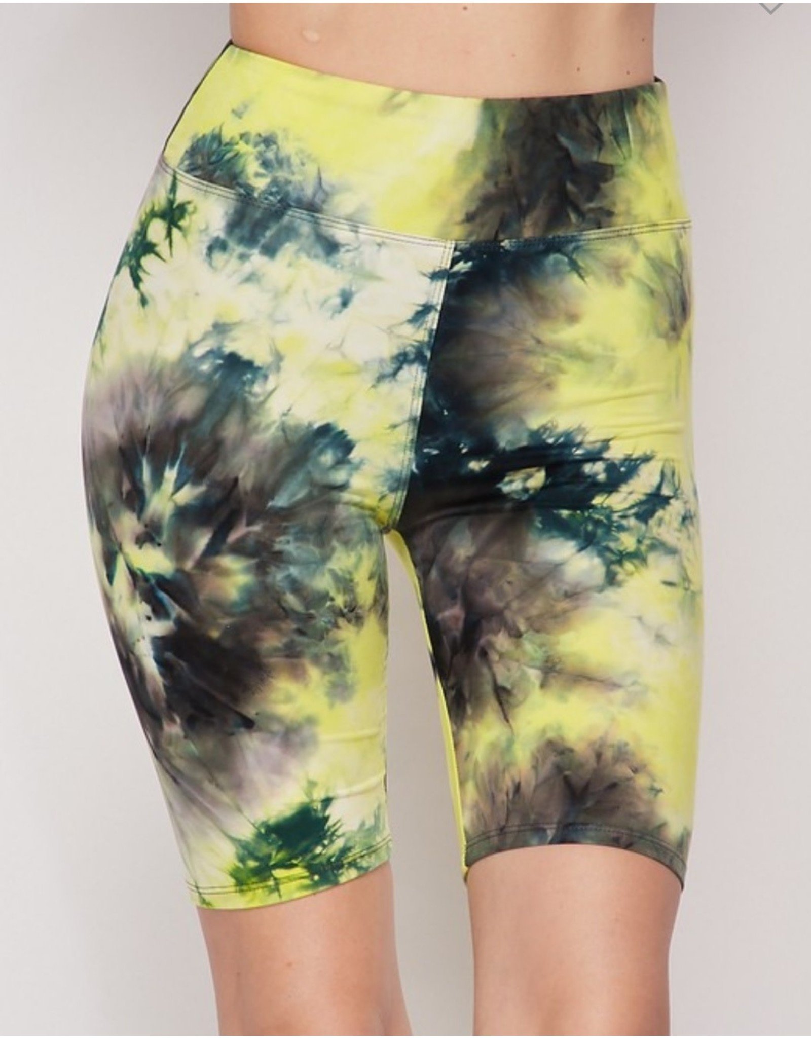 Bottom Tie Dye Brushed -3 inch waistband bicker shorts