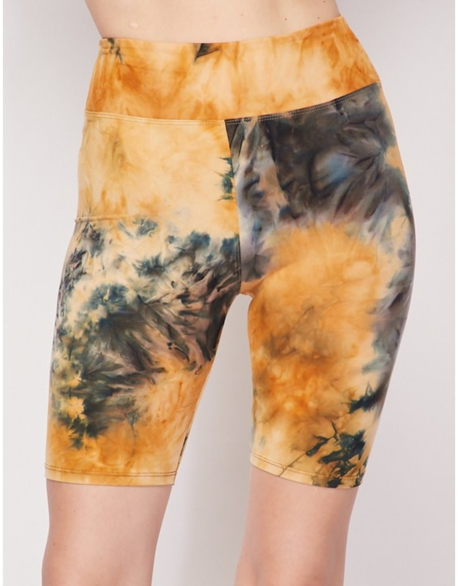 Bottom Tie Dye Brushed -3 inch waistband bicker shorts