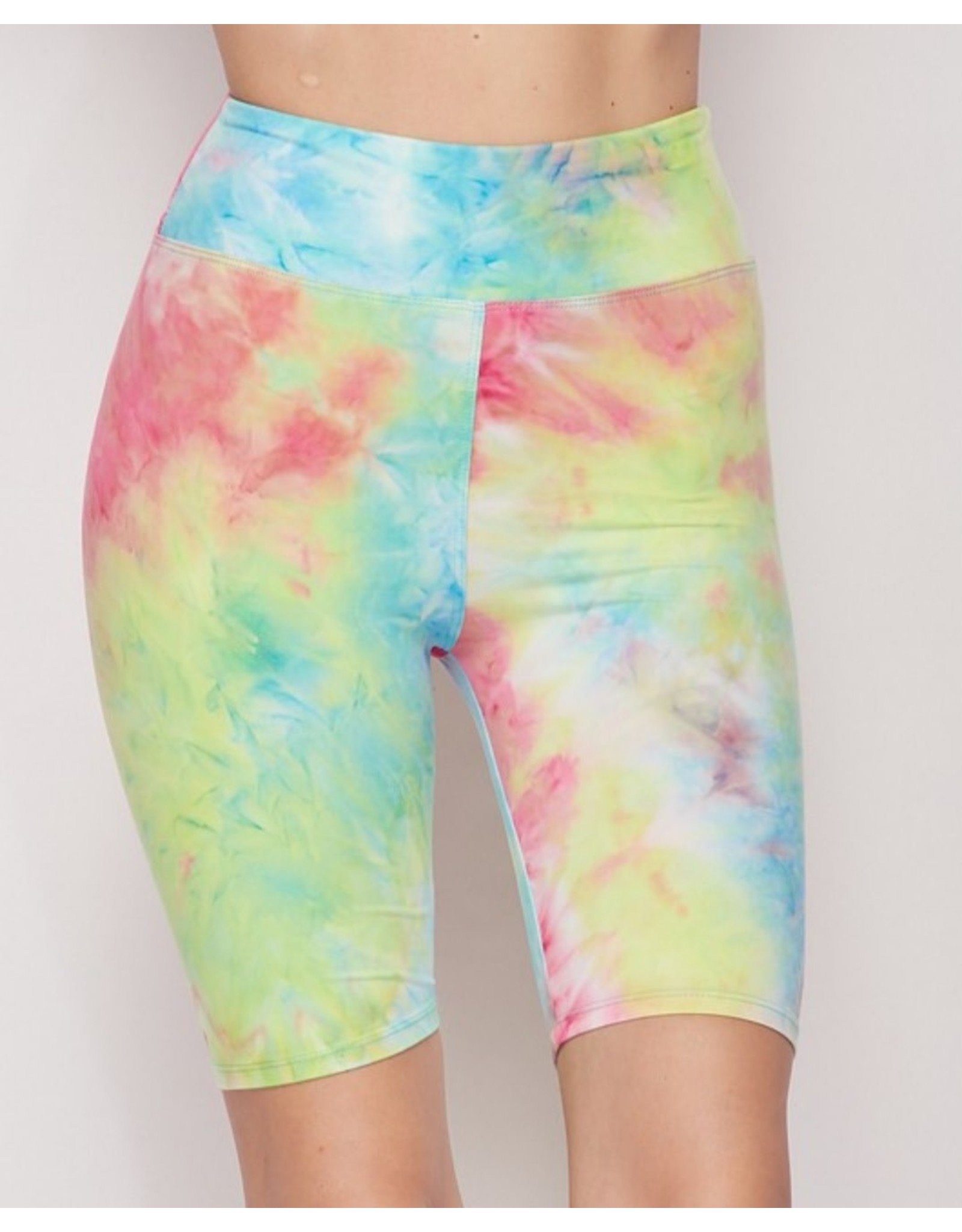 Bottom Tie Dye Brushed -3 inch waistband bicker shorts