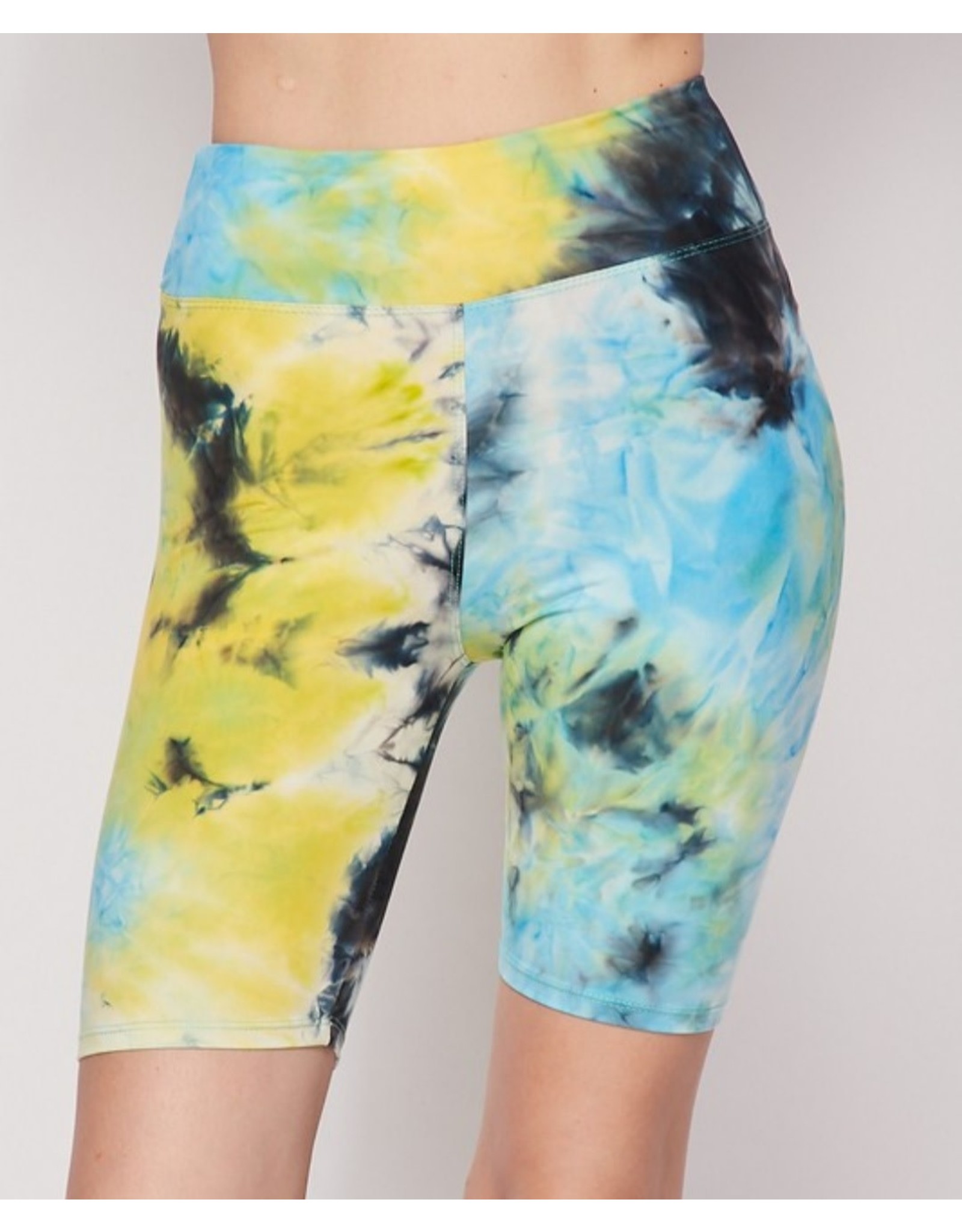 Bottom Tie Dye Brushed -3 inch waistband bicker shorts