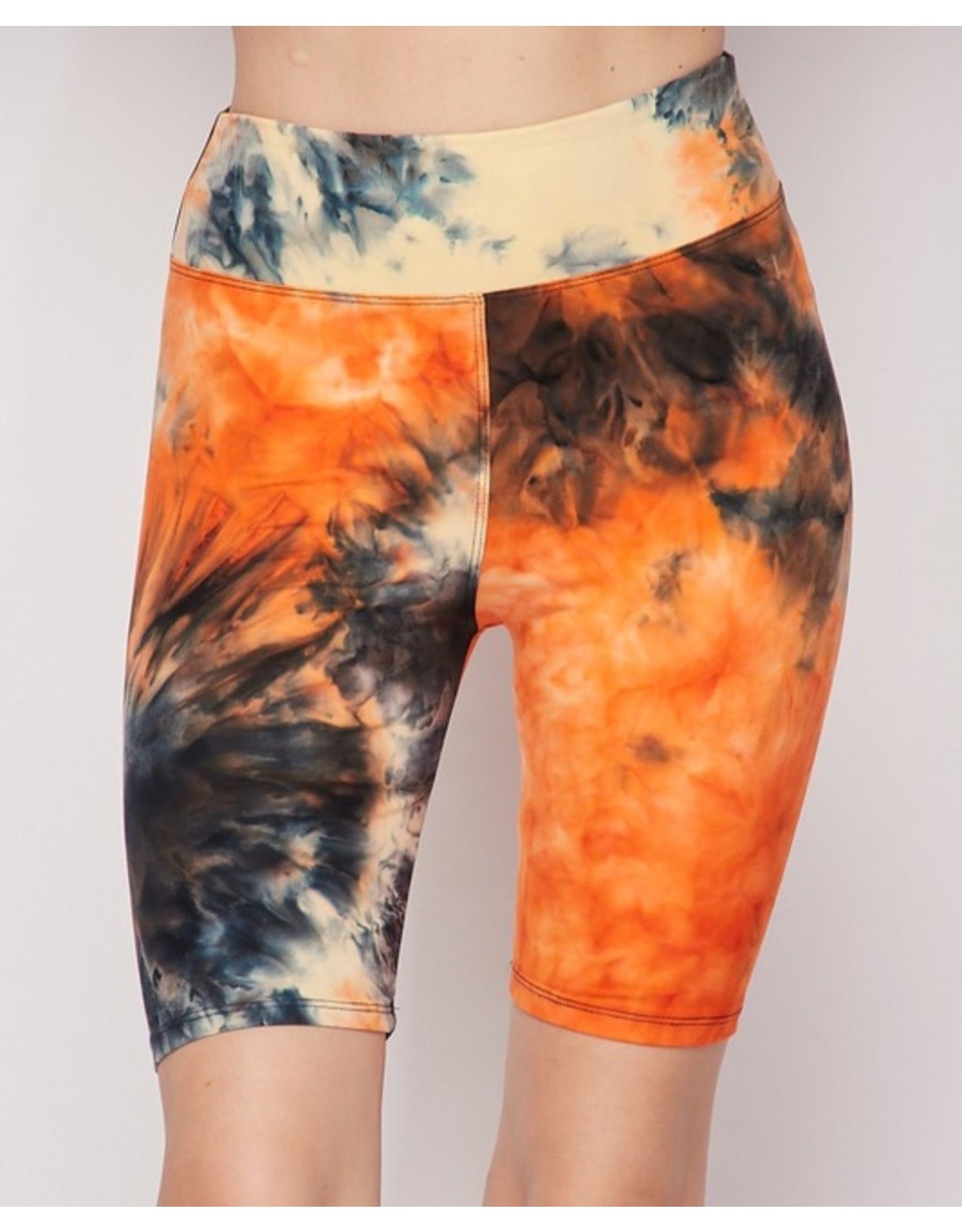 Bottom Tie Dye Brushed -3 inch waistband bicker shorts