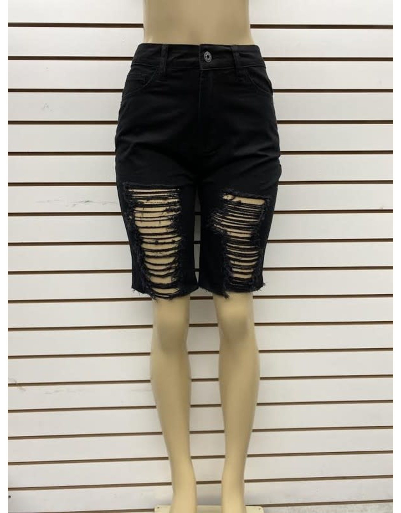 Bottom DISTRESS DENIM SHORT