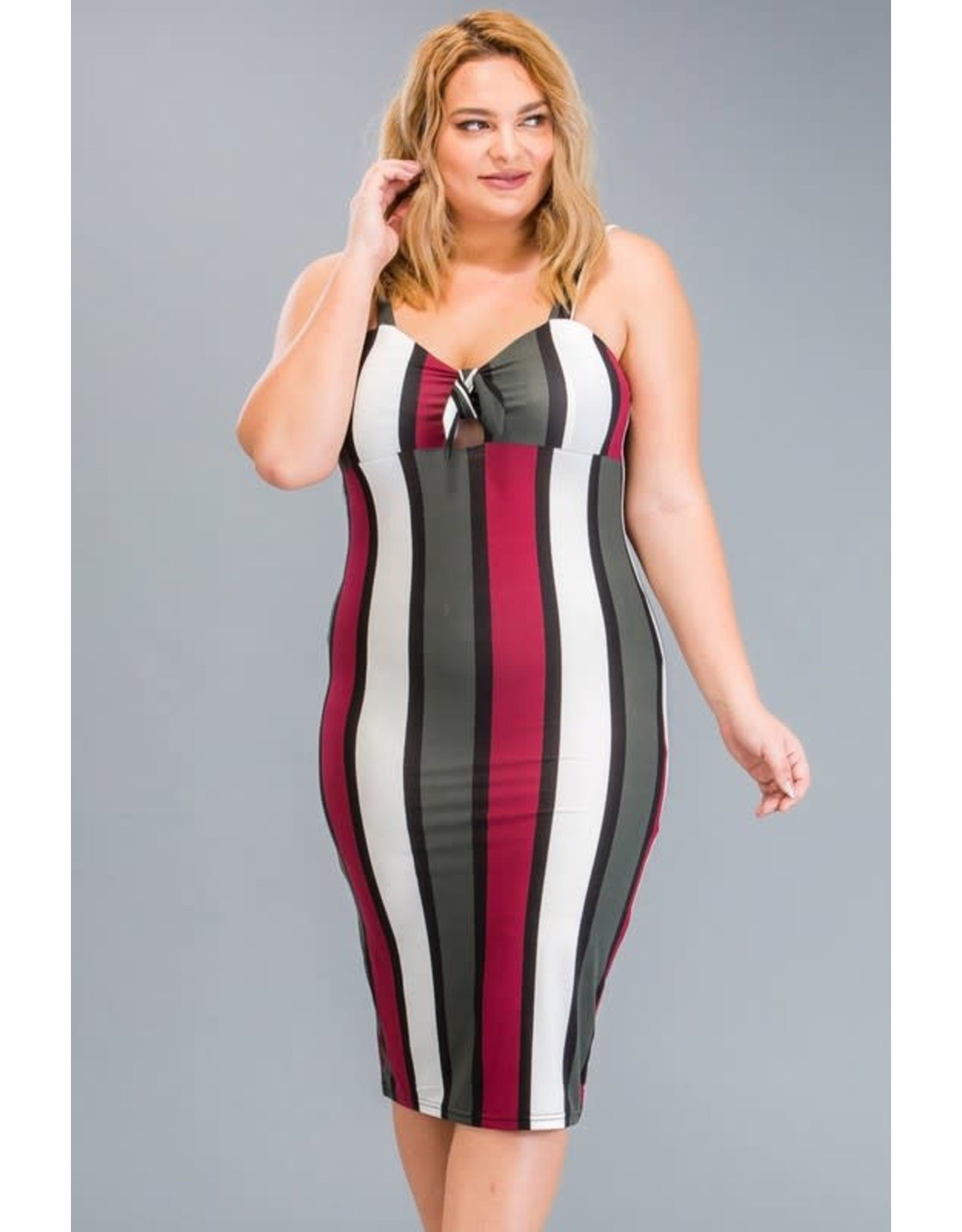 Tie Front Bodycond dress