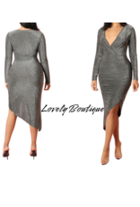 Dresses Valentina Dress- Silver