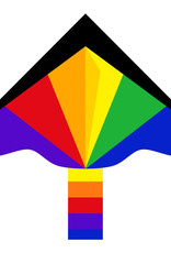 Ecoline Simple Flyer Rainbow Black Tip Kite