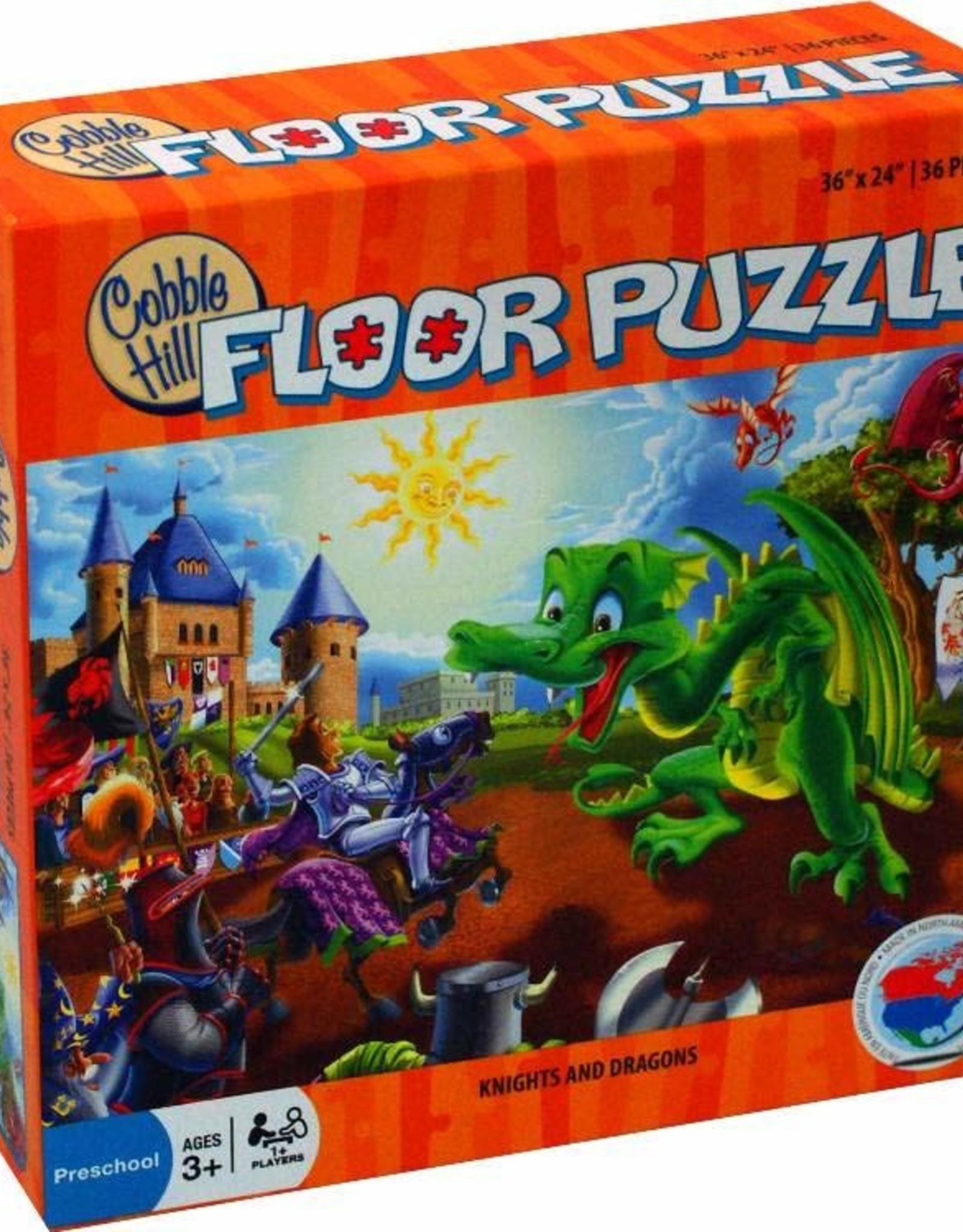 Cobble Hill Cobble Hill: 36 Piece Floor Puzzle - Knights and Dragons