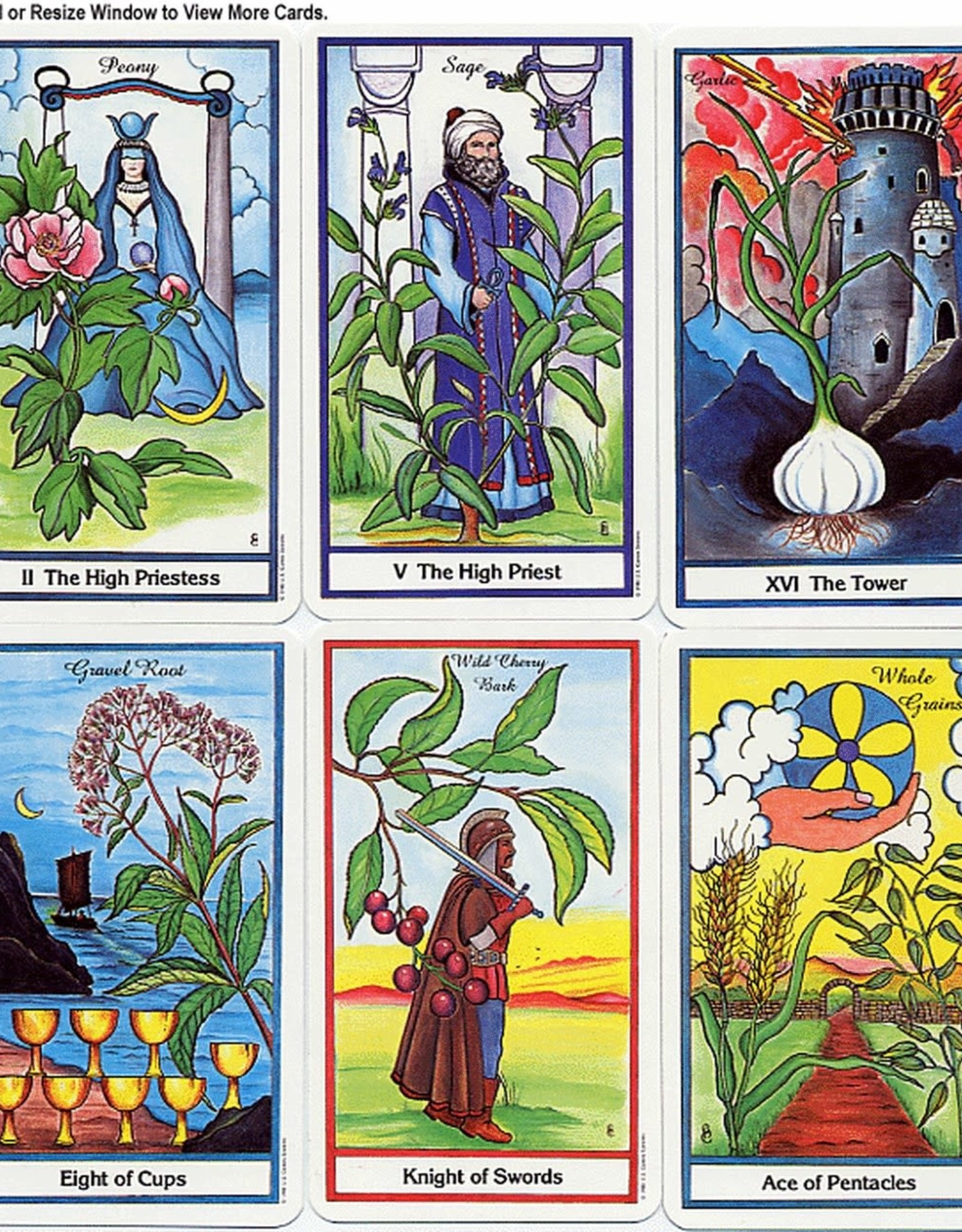 US GAMES SYSTEMS The Herbal Tarot Deck
