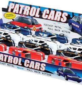 Toysmith Die Cast Pull Back Patrol Cars