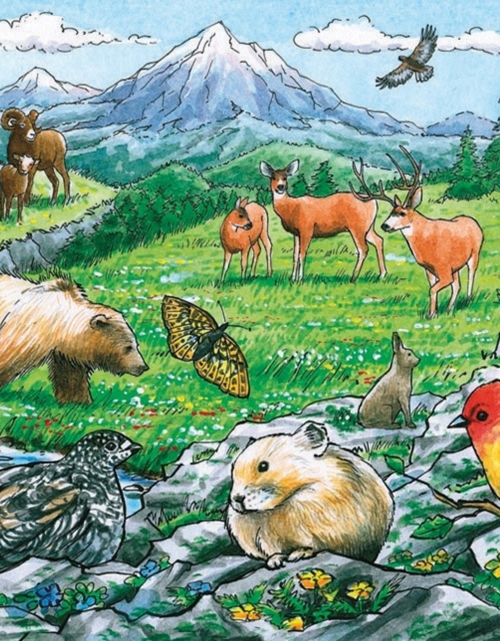 Cobble Hill Rocky Mountain Wildlife (Tray Puzzle)