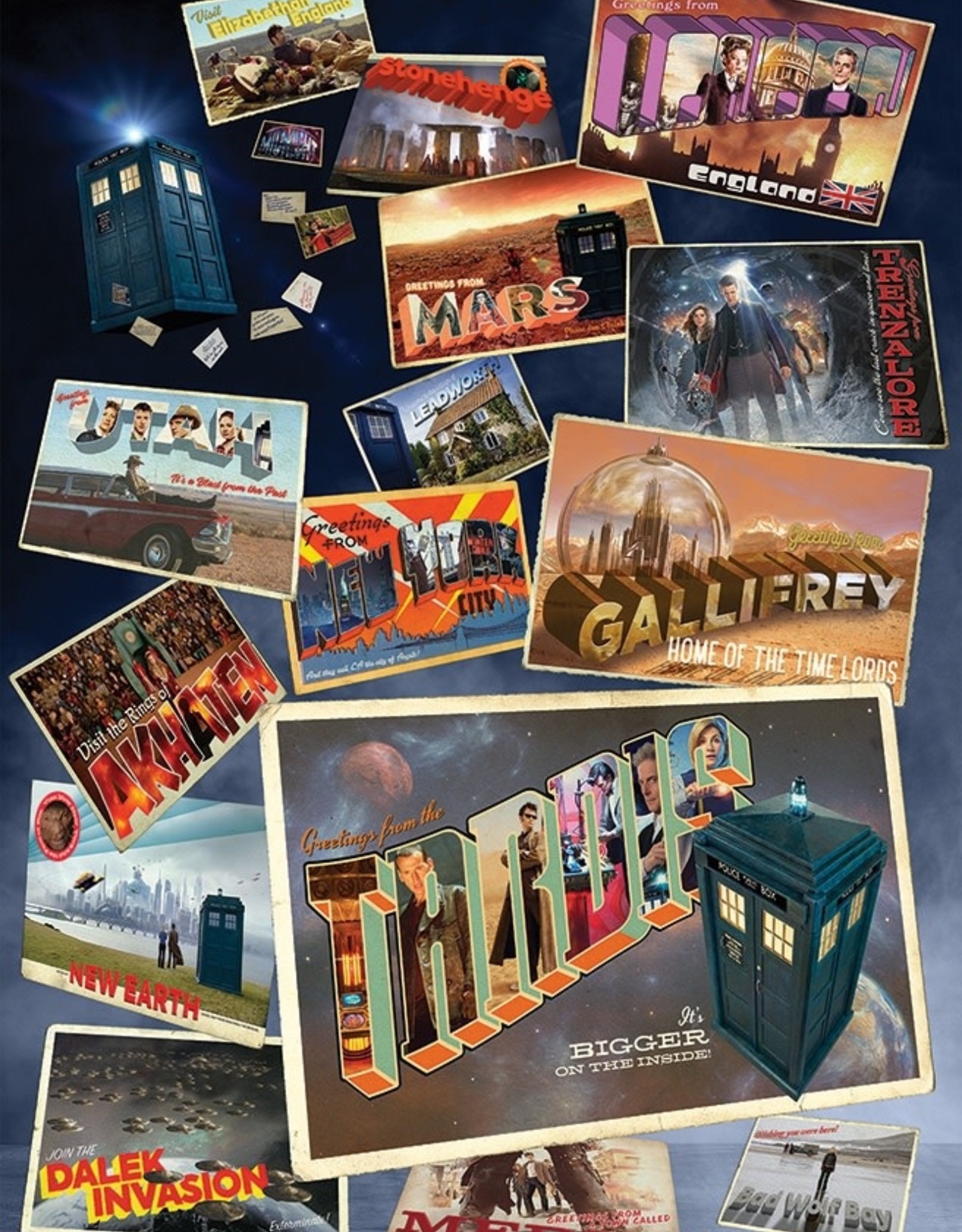 Cobble Hill Doctor Who Postcards 1000 Piece Puzzle