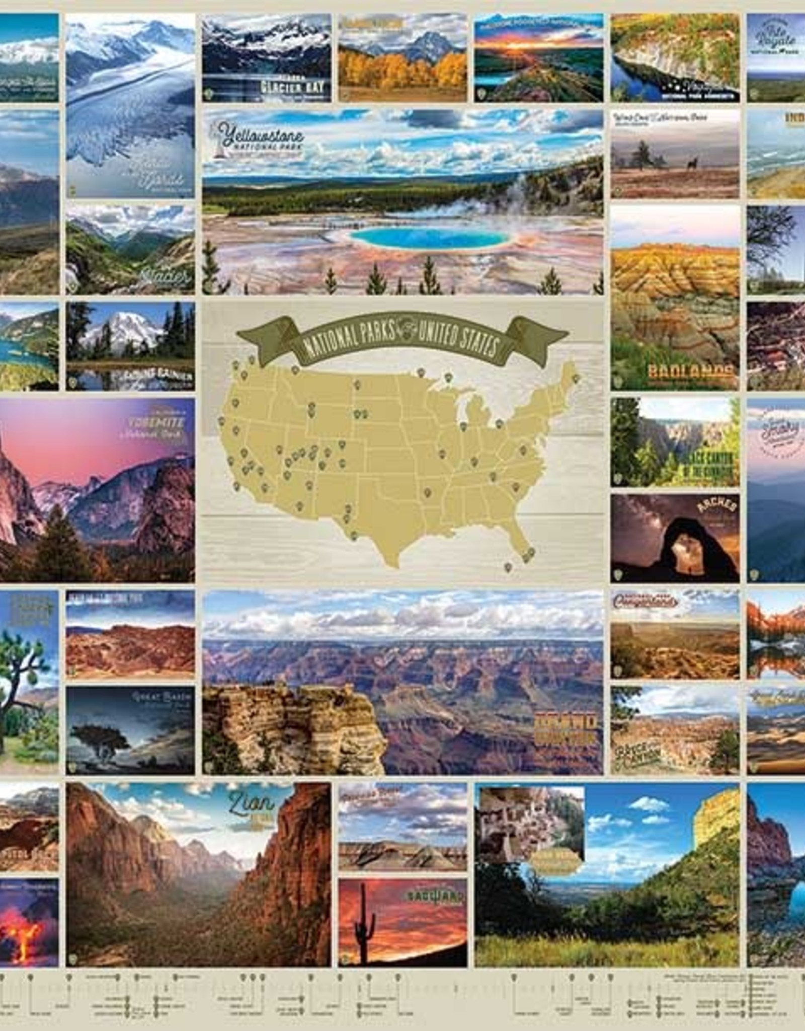 Cobble Hill National Parks of the United States 2000 Piece Puzzle