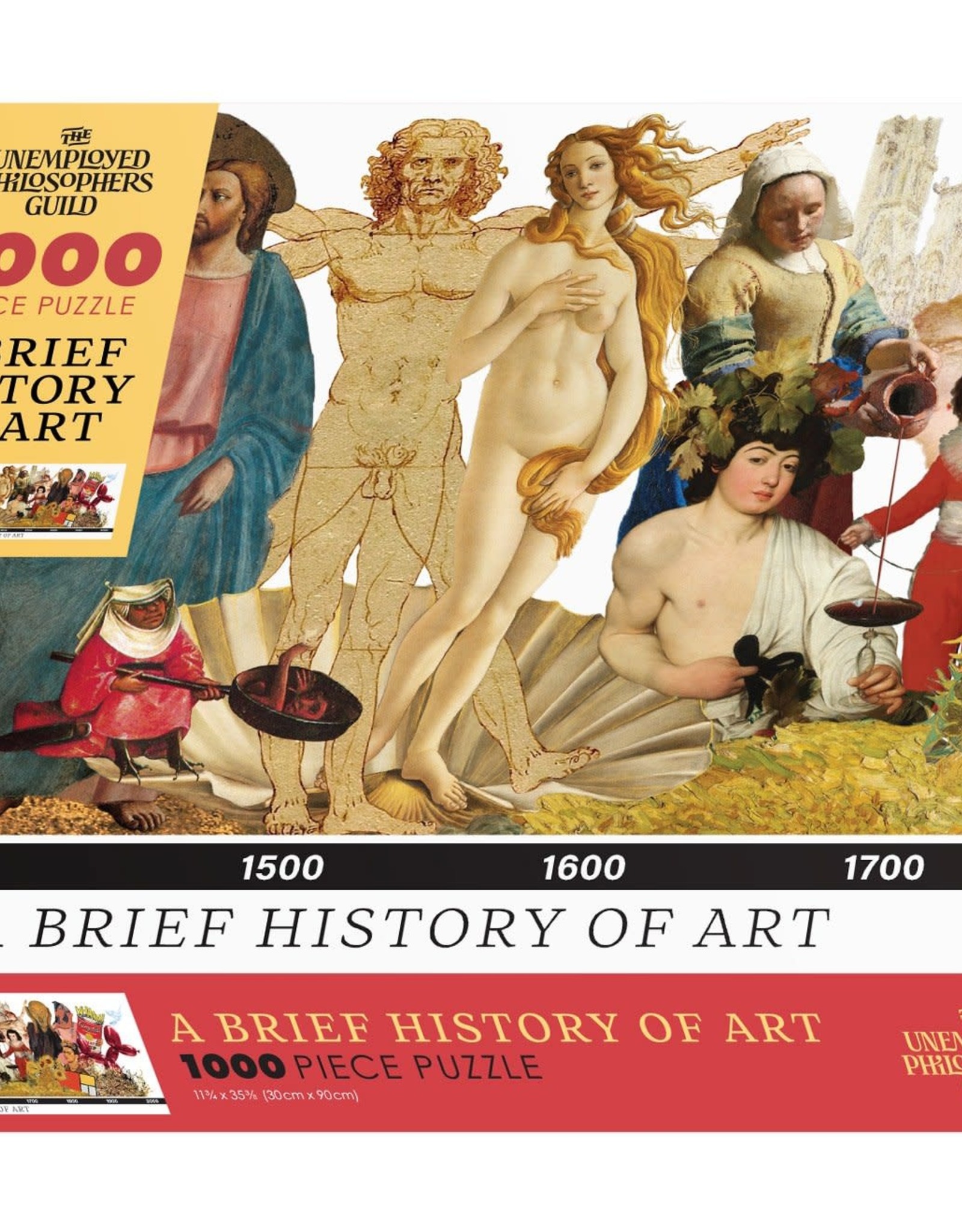 Unemployed Philosopher's Guild A Brief History of Art 1000 Piece Puzzle
