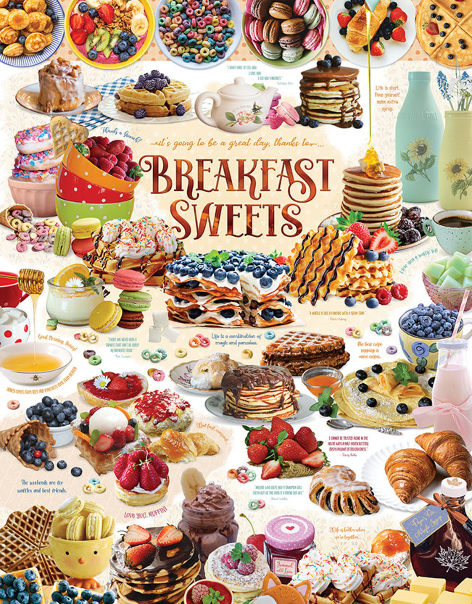 Outset Media Breakfast Sweets 1000 Piece Puzzle