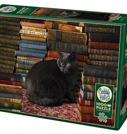 Cobble Hill Library Cat 1000pc Puzzle