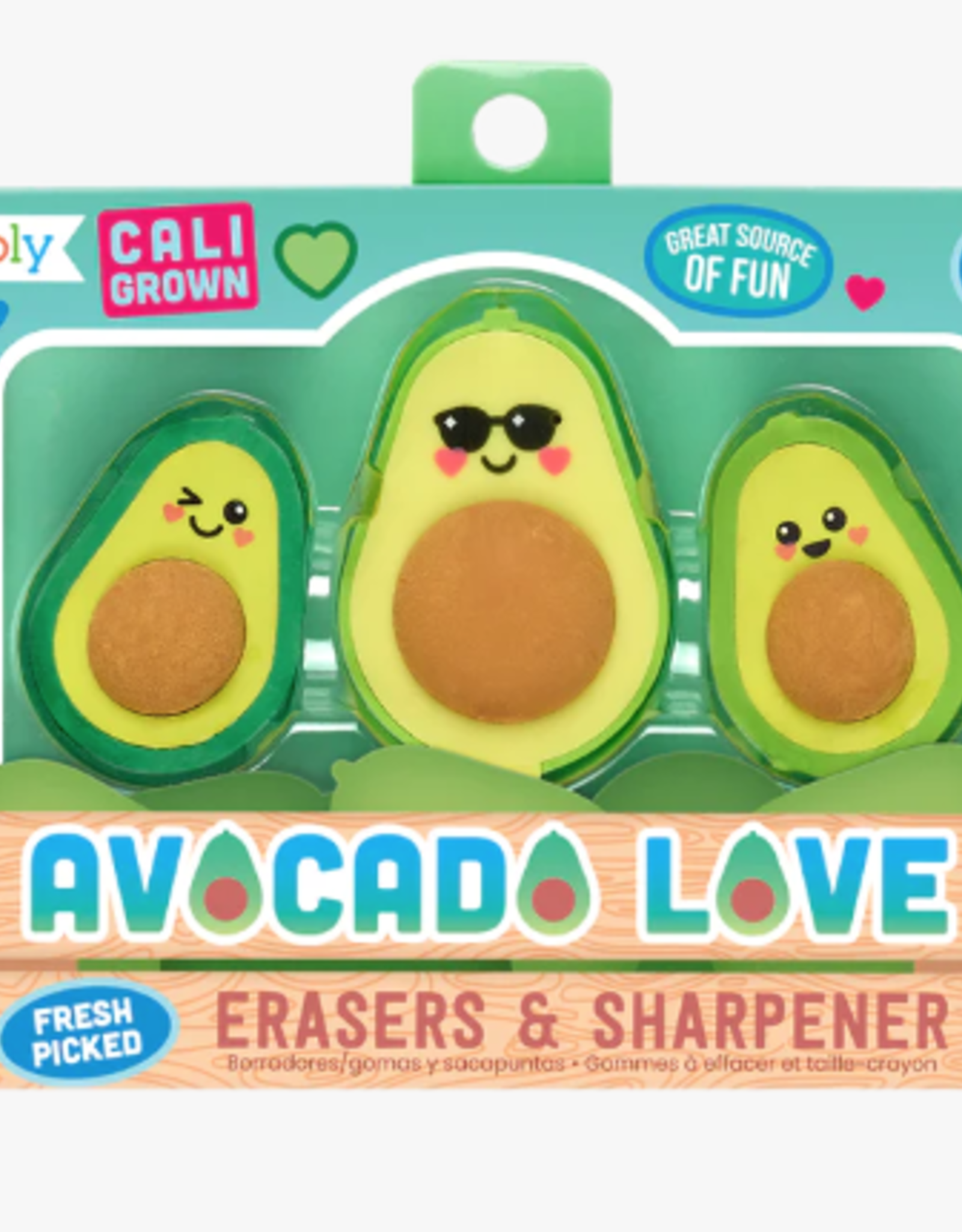 Ooly Avocado Love Eraser and Sharpener