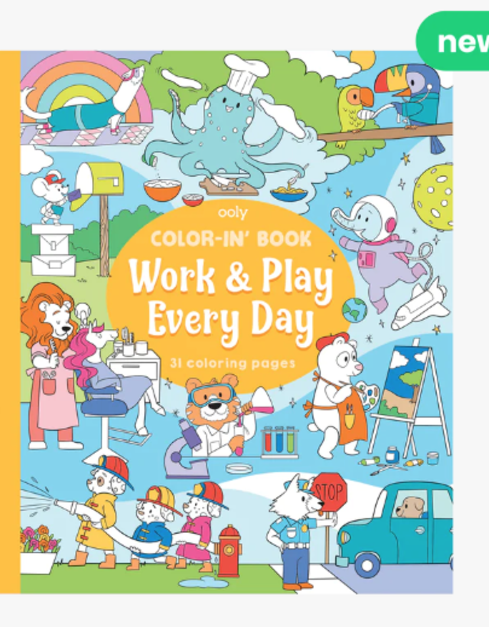 Ooly Work and Play Every Day Coloring Book