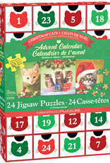 Eurographics Inc Christmas Cats Advent Calendar 24 Jigsaw Puzzles