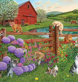 Outset Media Farm Cats 275 Piece Puzzle