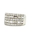 14KW 5 Row Baguette & Round Diamond Ring Size 7.5